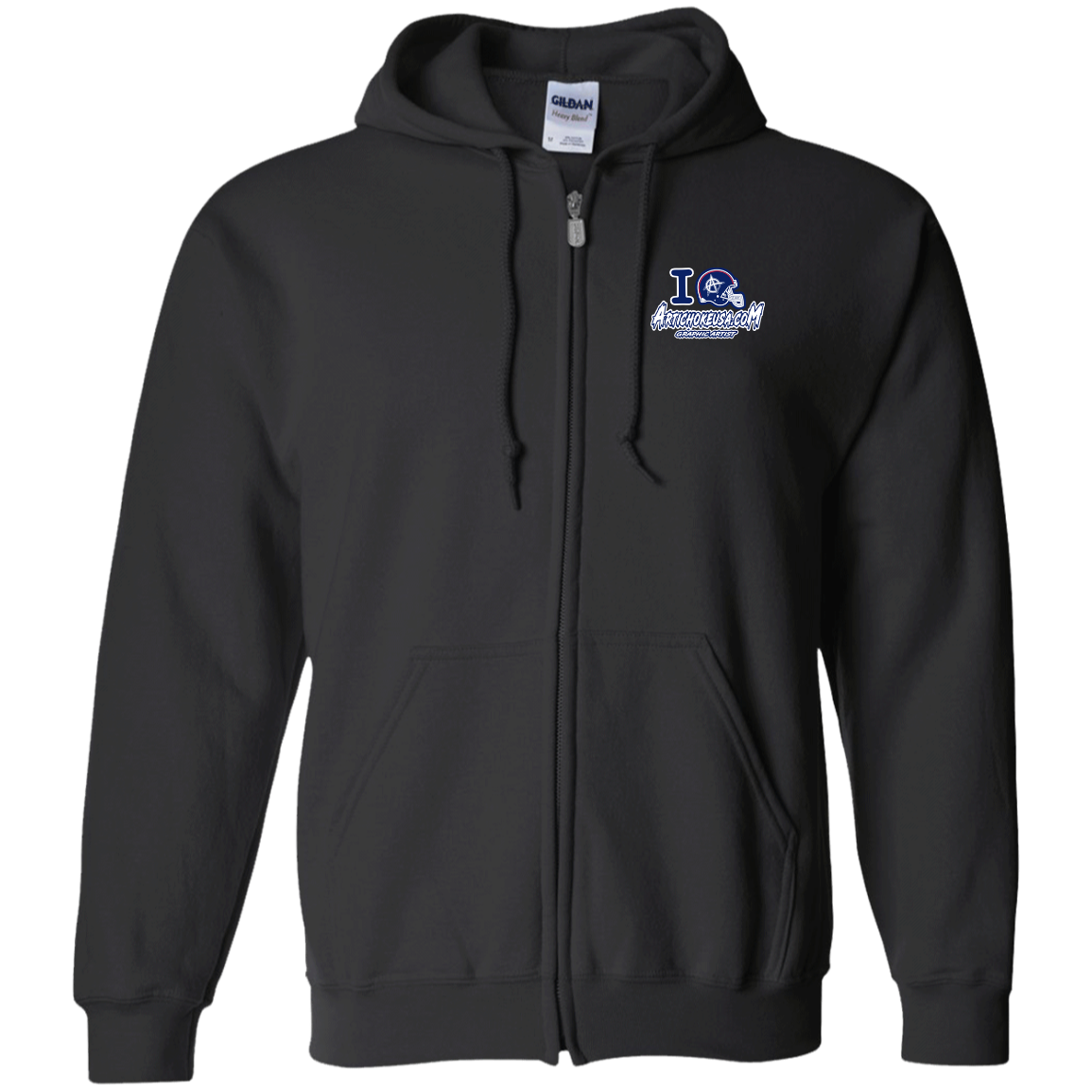 ArtichokeUSA Custom Design. New England Deflatriots. New England Patriots Parody. Zip Up Hooded Sweatshirt