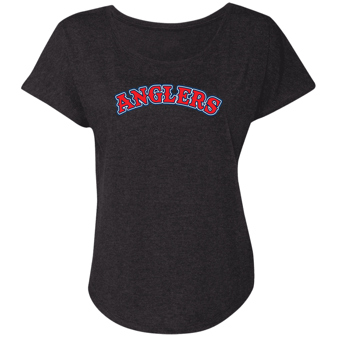 ArtichokeUSA Custom Design. Anglers. Southern California Sports Fishing. Los Angeles Angels Parody. Ladies' Triblend Dolman Sleeve