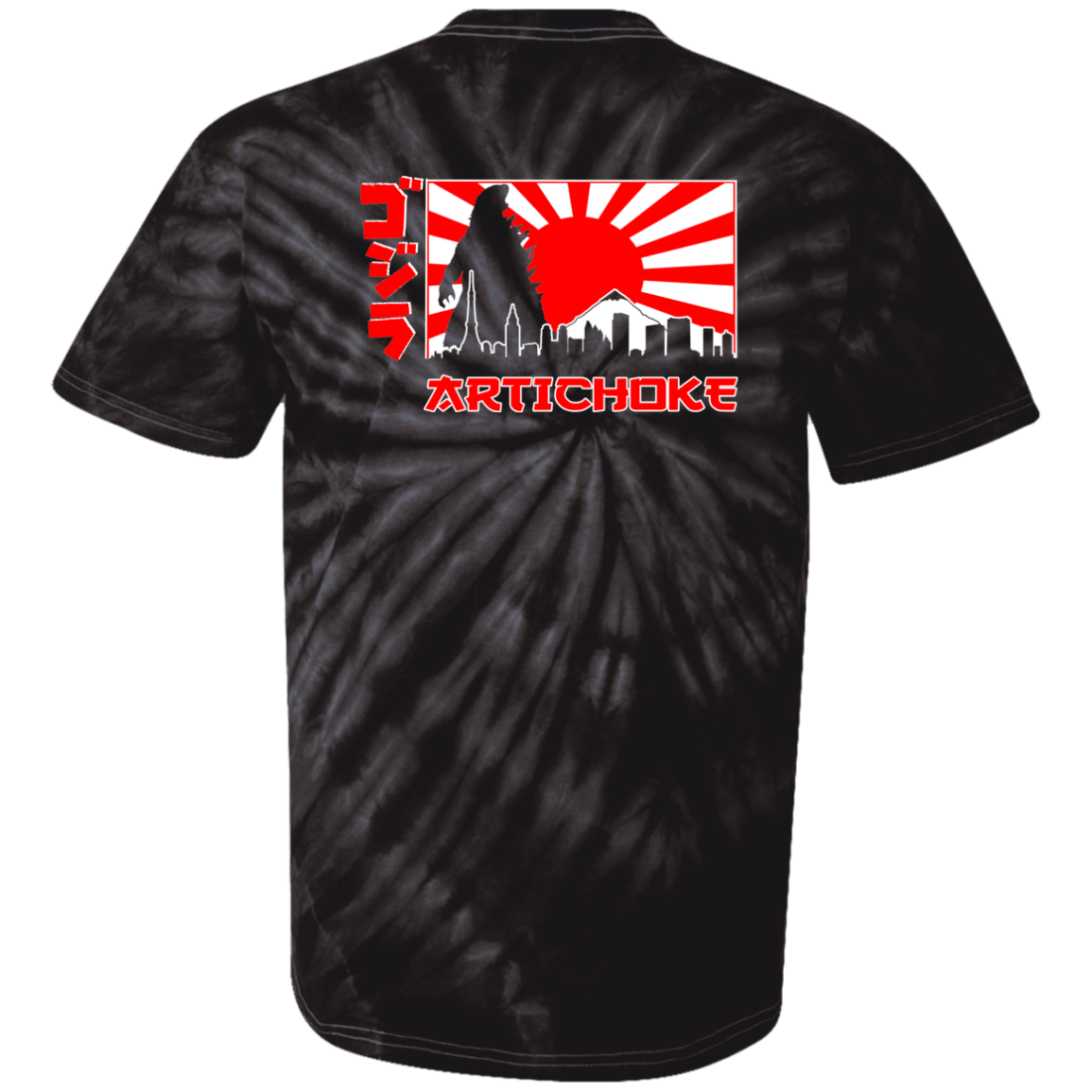 ArtichokeUSA Custom Design. Fan Art Mechagodzilla/Godzilla. 100% Cotton Tie Dye T-Shirt