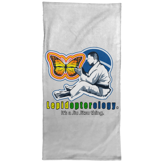 Artichoke Fight Gear Custom Design #7. Lepidopterology: The study of butterflies and moths. Butterfly Guard. It's a Jiu Jitsu Thing. Brazilian Edition. Hand Towel - 15x30