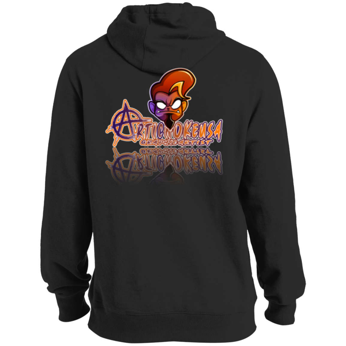 ArtichokeUSA Character & Font Design #1. Let's Design Your Own Design Today. Tall Pullover Hoodie