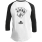 ArtichokeUSA Custom Design. Lemmy Kilmister "Ace of Spades" Tribute Fan Art Version 2 of 2. Youth 3/4 Raglan Sleeve Shirt