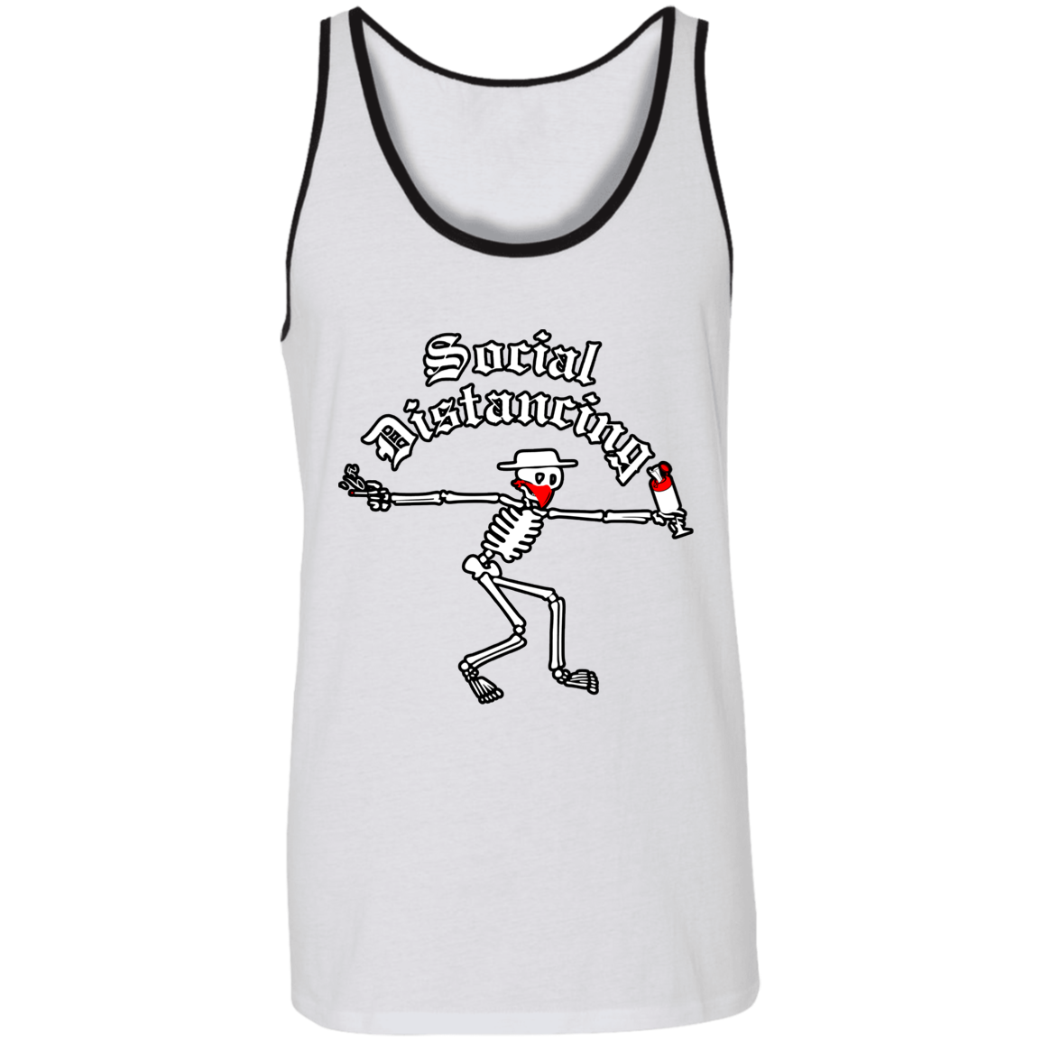 ArtichokeUSA Custom Design. Social Distancing. Social Distortion Parody. Unisex Tank