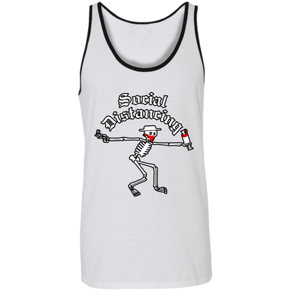 ArtichokeUSA Custom Design. Social Distancing. Social Distortion Parody. Unisex Tank