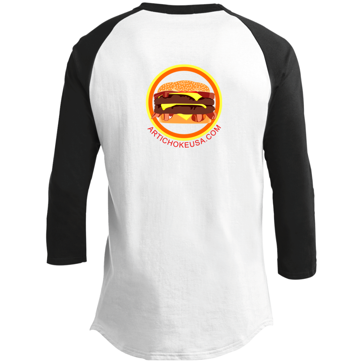 ArtichokeUSA Custom Design. Best Friends Forever. Bacon Cheese Burger. Youth 3/4 Raglan Sleeve Shirt