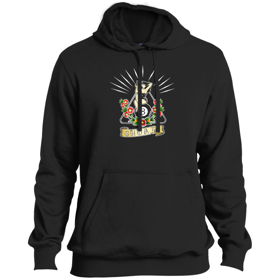 The GHOATS Custom Design. #23 Pin Up Girl. Tall Pullover Hoodie