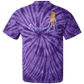 ArtichokeUSA Character and Font design. Let's Create Your Own Team Design Today. Dama de Croma. 100% Cotton Tie Dye T-Shirt
