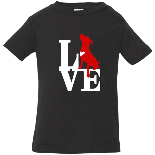 ArtichokeUSA Custom Design. Pitbull Love. Infant Jersey T-Shirt