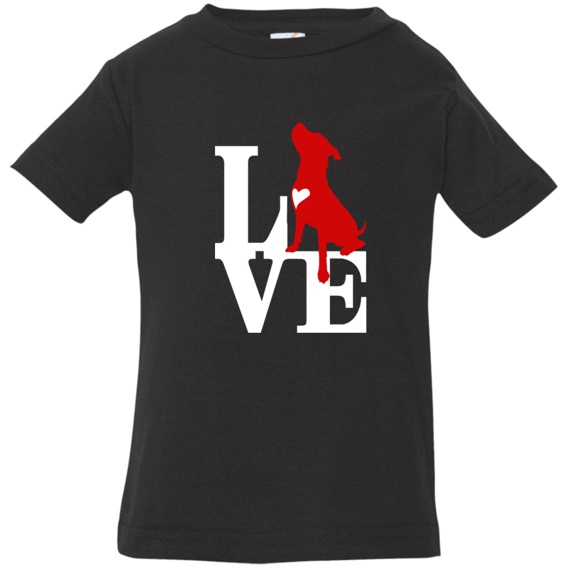 ArtichokeUSA Custom Design. Pitbull Love. Infant Jersey T-Shirt