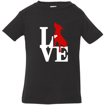 ArtichokeUSA Custom Design. Pitbull Love. Infant Jersey T-Shirt