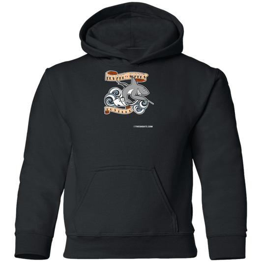 The GHOATS Custom Design #3. Beware of Sharks. Pool/Card Shark. Youth Pullover Hoodie