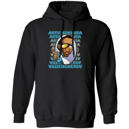 ArtichokeUSA Character and Font design. Let's Create Your Own Team Design Today. My first client Charles. Basic Pullover Hoodie