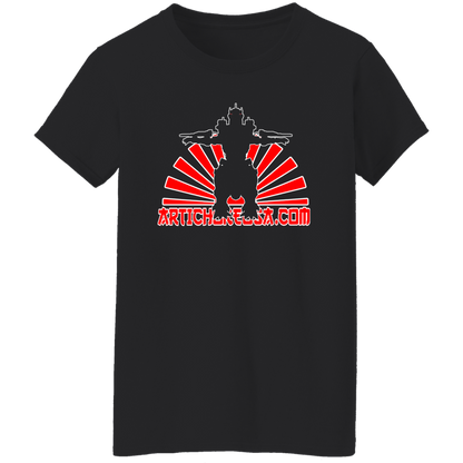ArtichokeUSA Custom Design. Fan Art Mechagodzilla/Godzilla. Ladies' 5.3 oz. T-Shirt